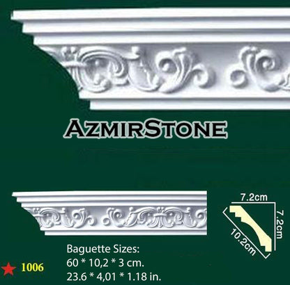 Silicone mold for the production of plaster baguette 120 cm DIY Rubber for gypsum Cornice mould plaster decorations mould making Wall decor #1025