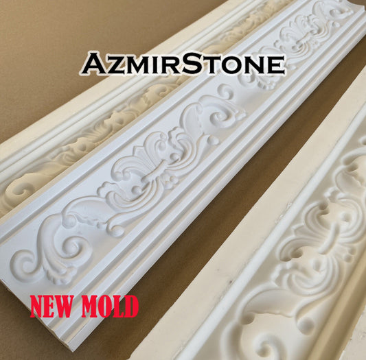 Silicone mold for the production of plaster baguette 120 cm DIY Rubber for gypsum Cornice mould plaster decorations mould making Wall decor #1025