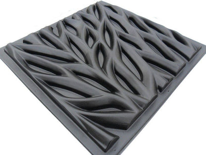 3d Panel Plastic mold Twigs for making Gypsum and Concrete Panels. Set of 4 molds.