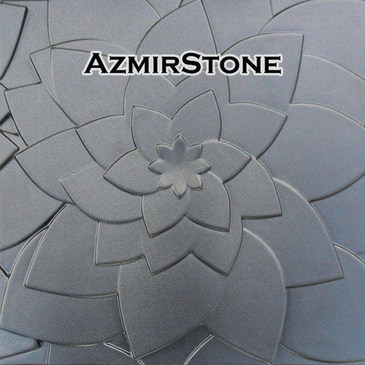 3d Panel Plastic mold Lotus for making panels from plaster and concrete. Set of 4 molds.