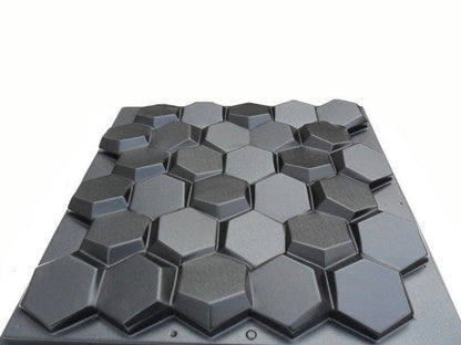 3d Panel Plastic mold Honeycomb for making Gypsum and Concrete Panels. Set of 4 molds.