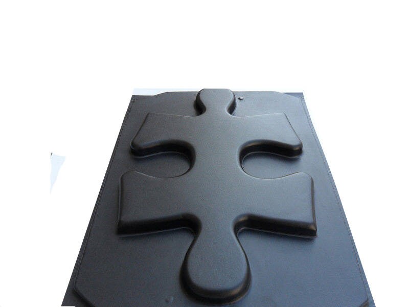3d Panel Plastic mold "Puzzle" for making Panels from gypsum and concrete. Set of 4 molds.