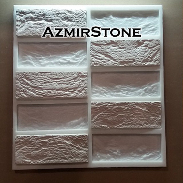 Concrete Silicone Mold, mold for Gypsum tile, Mold for brick, 3D Mold, Plaster wall stone, Rubbers mold, Silicone form concrete SFS 003