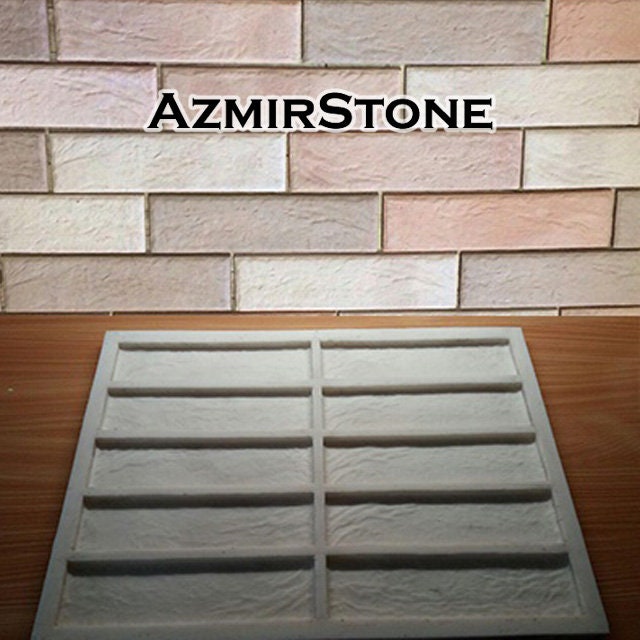 Concrete Silicone Mold, mold for Gypsum tile, Mold for brick, 3D Mold, Plaster wall stone, Rubbers mold, Silicone form concrete  SFS 025