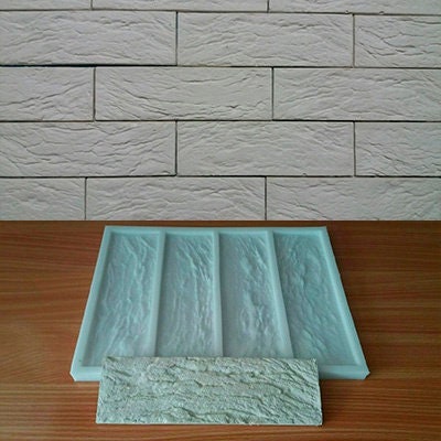 Concrete Silicone Mold, mold for Gypsum tile, Mold for brick, 3D Mold, Plaster wall stone, Rubbers mold, Silicone form concrete SFS 003