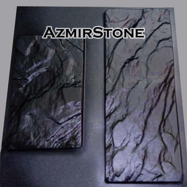 Stone Slate Plastic mold for making Gypsum and Concrete panels. Set of 4 molds.