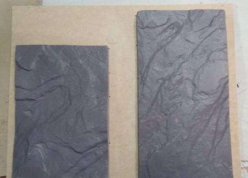 Stone Slate Plastic mold for making Gypsum and Concrete panels. Set of 4 molds.