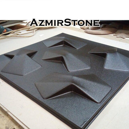 3d Panel Plastic mold Bows for making Panels from gypsum and concrete. Set of 4 molds.