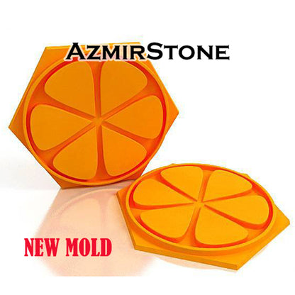 3d Panel Polyurethane form "Orange" for the manufacture of panels from gypsum and concrete.