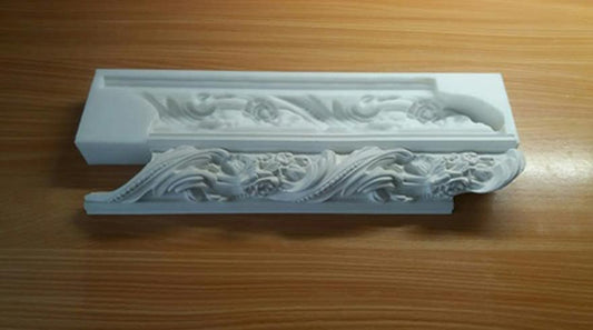 Rubber for gypsum Cornice mould plaster decorations mould making Silicone mold for the production of plaster baguette DIY