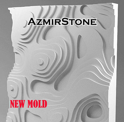 DIY Panel Polyurethane mold Panel Cement mold 3D form Geometric form Wall Decor Concrete mold 3D Wall Gypsum mold Cement form #579