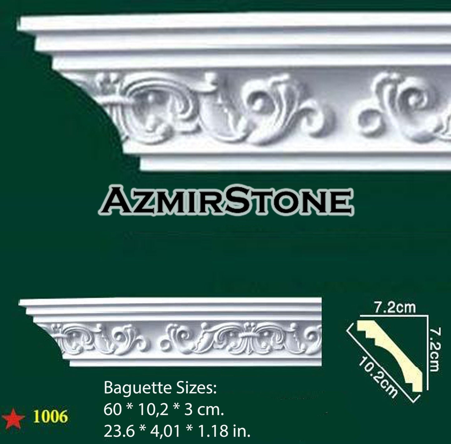 Silicone mold for the production of plaster baguette DIY Rubber for gypsum Cornice mould plaster decorations mould making Wall decor #1006